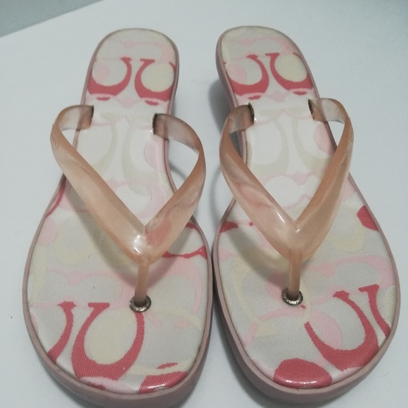 kitten heel jelly flip flops